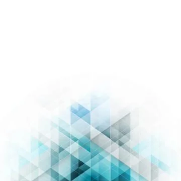Blue triangles design. Abstract vector background with geometric pattern. イラスト素材
