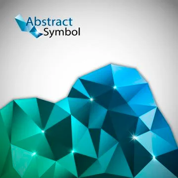 Blue triangles Illustrazione stock