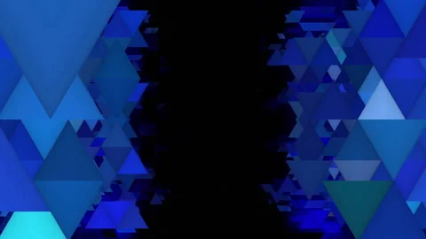 Blue triangles motion background loop Video stock 158149411