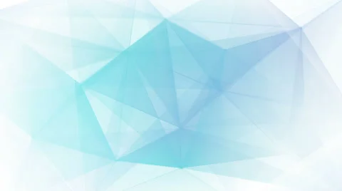 Blue triangles on white background loop Stock Footage 43741864