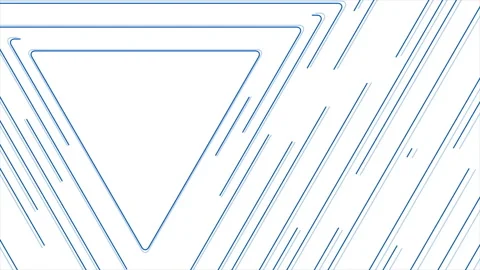 Blue triangular lines abstract futuristic tech motion background Stock Footage 127508099