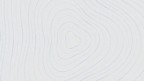 Blue Triangular Particle Waves - Transparent 4K Loop Video stock 347285870