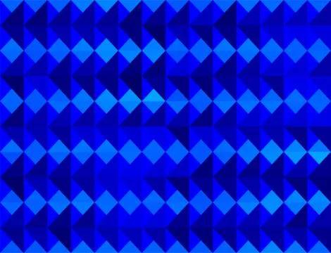 Blue triangular pattern gradient background. Illustrazione stock