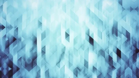 Blue Triangular Polygonal Abstract Background Stock Footage 135812295