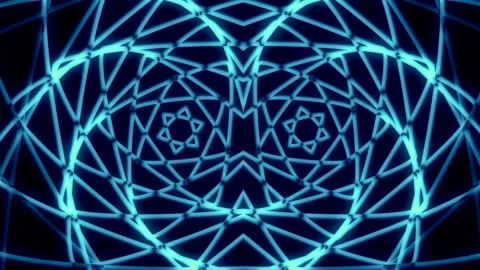 Blue Trippy Visuals Vj Loops Animation B... | Stock Video | Pond5