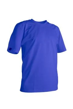 Blue tshirt Foto stock