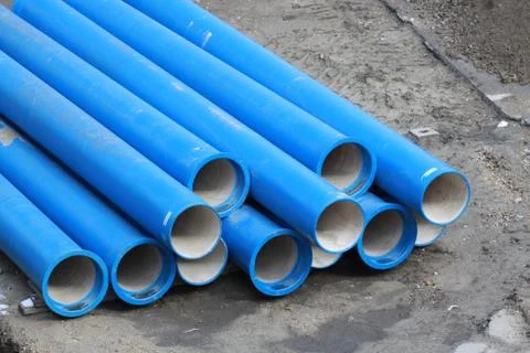 Blue tubes Stock Photos