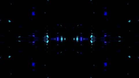 Blue Tunnel Abstraction 库存影片 193368540