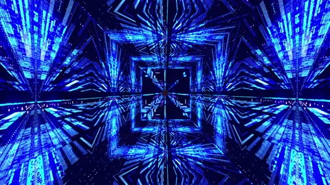 Blue Tunnel Stock Footage 157922711