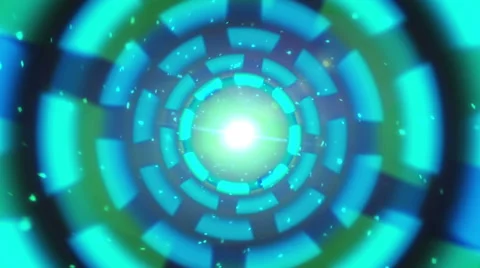 Blue Tunnel Loop Stock Footage 51847531