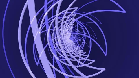 Blue Tunnel Moon Stock Footage 100470242