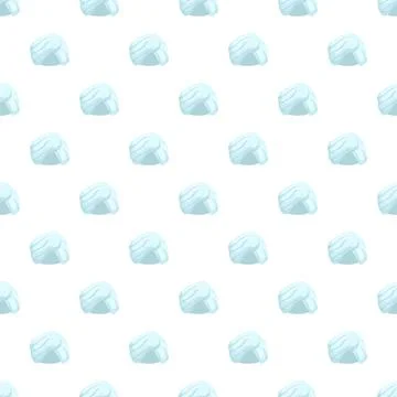 Blue turban seamless pattern on white background イラスト素材