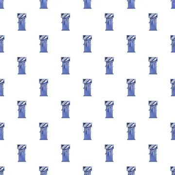 Blue turnstile security gate access pattern Illustrazione stock