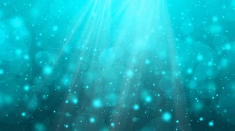 Blue turquoise abstract gradient bokeh background Stock Illustration