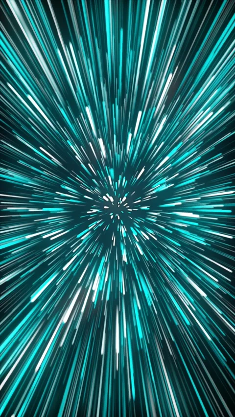 Blue turquoise neon lasers loop moving at fast speed. Stock Footage 277203107