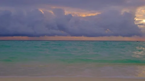 Blue turquoise ocean on the background. Video stock 230170593