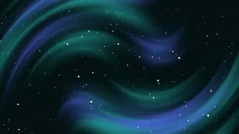 Blue turquoise space background with luxury white particle light streaks, wave Stock-Footage 297869322