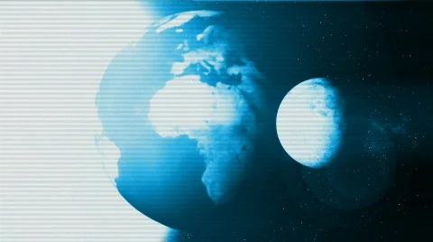 Blue TV Earth Stock Footage 320789