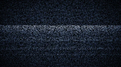 Blue TV Noise Stock Footage 31974478