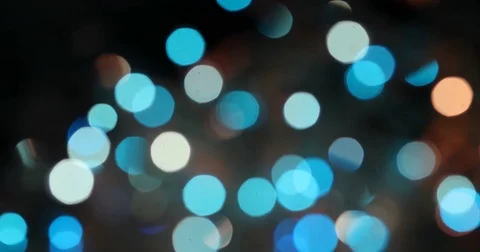 Blue twinkle light abstract blur bokeh Stock Footage 81797149