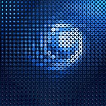 Blue twirl Stock Illustration