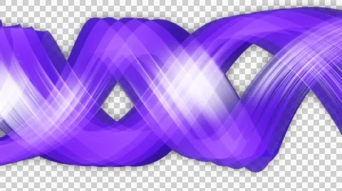 Blue twisted helix with alpha Stock Footage 53203704