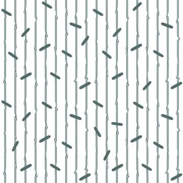 Blue twisted lines on white background seamless pattern Stock Illustration