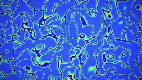 Blue Twisting Alien Curves Abstract Motion Background Loop 1 Stock Footage 77193116