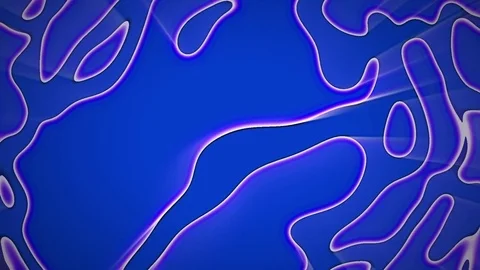 Blue Twisting Glow Alien Curves Weird Abstract Motion Background Loop 2 Stock Footage 77269984