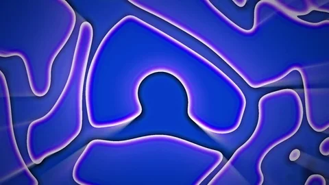 Blue Twisting Glow Alien Curves Weird Abstract Motion Background Loop 3 Video stock 77270603