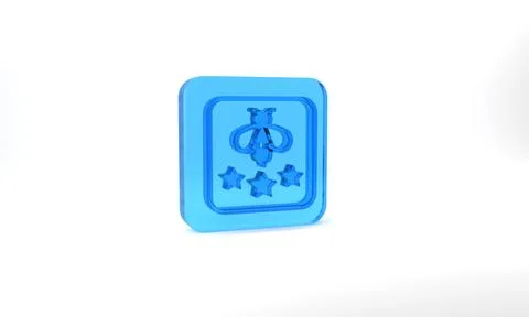 Blue Type of bee icon isolated on grey background. Sweet natural food. Honeybee Illustrazione stock