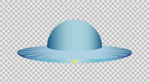 Blue UFO with Transparent Background Stockbeeldmateriaal 59942123