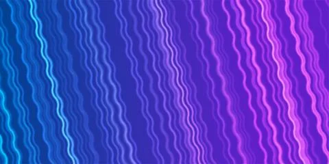 Blue ultraviolet glowing wavy lines technology futuristic background Stock Illustration