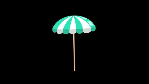 BLUE UMBRELLA ELEMENT Stock Footage 242097064
