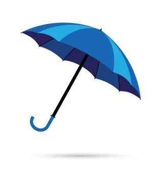 Blue umbrella Illustrazione stock