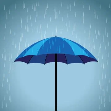 Blue umbrella Stock-Illustration