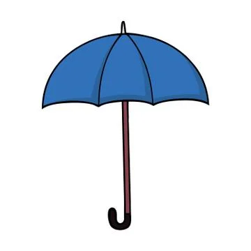 Blue umbrella Stock Illustration