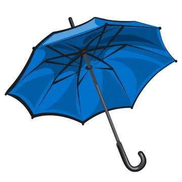 Blue umbrella Stock Illustration