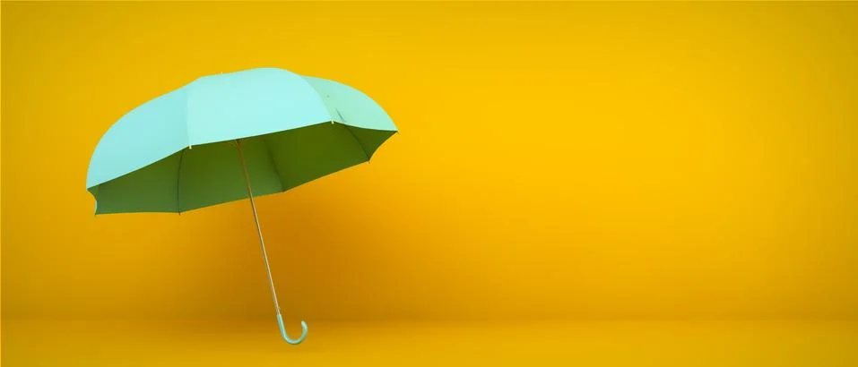 Blue umbrella Stock Illustration