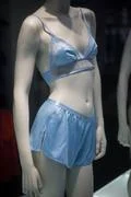 Women underwear on mannequin at the store. Underwear on a doll in