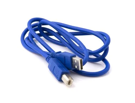 Blue usb cable Stock Photos
