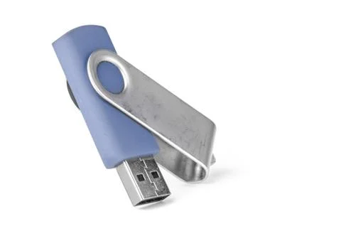 Blue usb memory stick Stock Photos