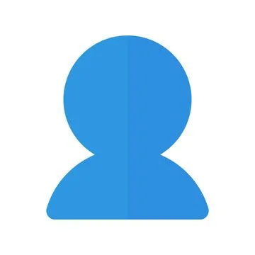Blue user icon. Web icons for accounts and profiles. Vectors. Stock Illustration