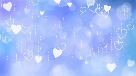Blue Valentine's Hearts Background. Stock Footage 71241642