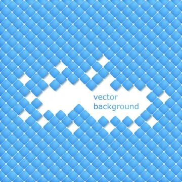 Blue vector abstract business background with rounded squares Illustrazione stock
