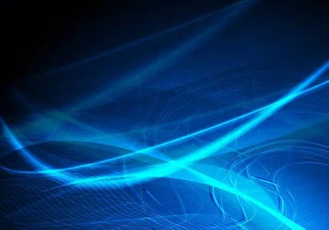 Blue vector abstraction with waves - eps 10 Blue vector abstraction with w... Foto stock