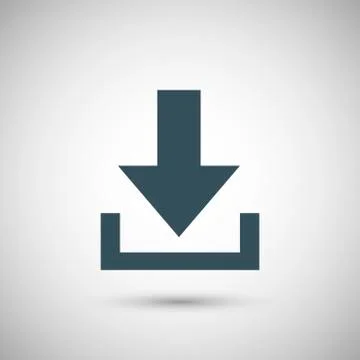 Blue vector arrow download Stock Illustration