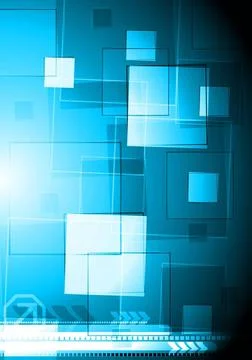 Blue vector background with squares. Eps 10 Blue vector background with sq... Stock Photos