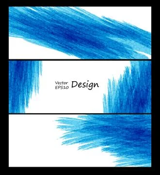 Blue vector banners Stock Illustration