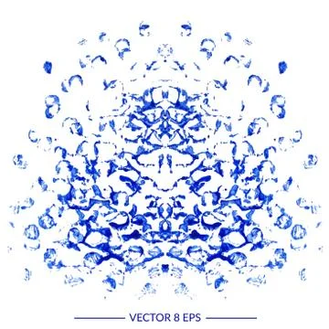 Blue vector blot Stock Illustration